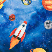 Rocket Ship Composition Book (Wide Ruled Pages)